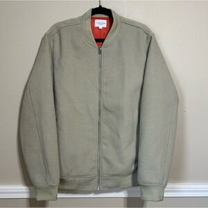 Five Four Los Angeles Harrington‎ Bomber Jacket Men's Large Taupe Full Zip Coat
